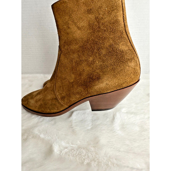Saint Laurent brown Ankle Cowboy Boot Womens size EU 36.5 (US 6) - Picture 10 of 14